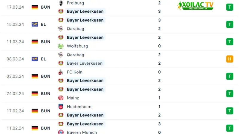 Leverkusen - Hoffenheim